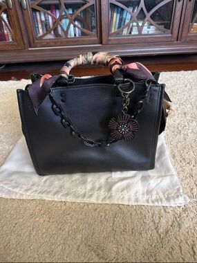 Coach Rogue 30 in Matte Black Rare HTF